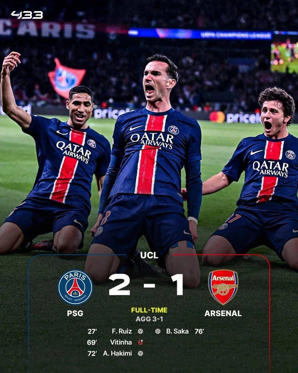 国米淘汰巴黎，晋级欧冠半决赛